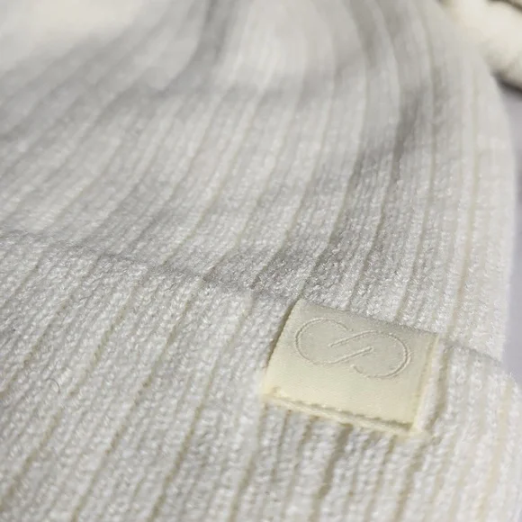 Calia ribbed beanie off white or lighting yellow maybe 🤔 💛  NWT - Picture 2 of 5